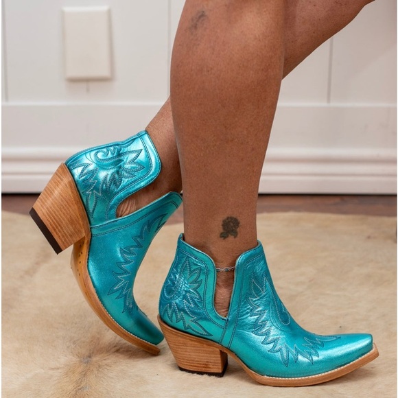 ARIAT WOMEN'S DIXON WESTERN BOOTIES/BOOT| Electric Calypso (Blue/Turquoise)| NEW - Picture 13 of 16